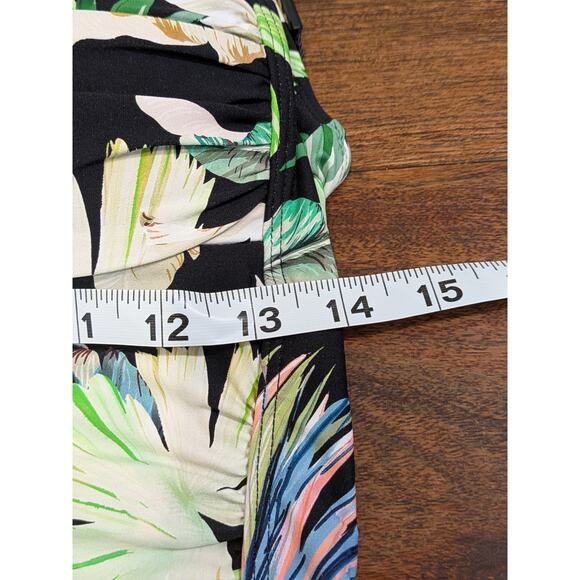 Nip Tuck Swimsuit Twistfront Kakadu Joanne Tummy Control 1 Piece Size 10 Floral - Picture 8 of 9